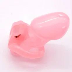 Gaiola de castidade HolyTrainer v3 rosa com trava