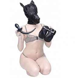 Kit Pet Play Mascara Plug com Rabo e Patas BDSM Plug anal BDSM Máscara Pet Play 