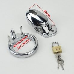 Cinto de Castidade CB6000S Pequeno em Aço Médico Inoxidável Cintos de Castidade Jogos Adultos