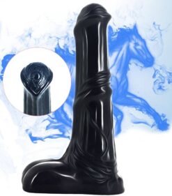 Consolo Pênis de Cavalo Grande com Saliências 23 cm