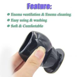 Butt Plug Anal Dilatador Oco Grande Duche Íntima Enema Inserção Plug anal Jogos Adultos