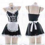 Fantasia de Empregada Doméstica Conjunto Completo Vestuário