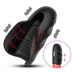 Massageador Masculino Para Pênis Masturbador Oral Design Vibradores