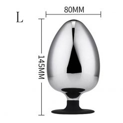Plug Anal de Metal Super Grande Maciço Inserção ButtPlug Inserção Plug anal 