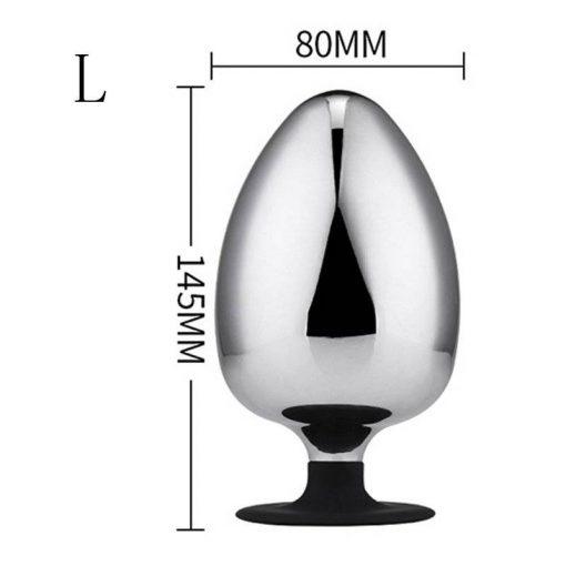 Plug Anal de Metal Super Grande Maciço Inserção ButtPlug