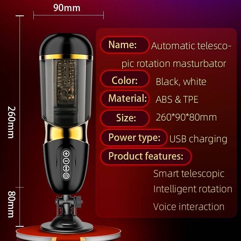 Rotação telescópica automática masturbador masculino 10*10 modos de silicone vagina real bichano adulto masturbação brinquedos sexuais para homem