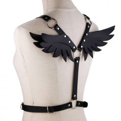 Harness Feminino Anjinha Lingerie de Couro Vestuário