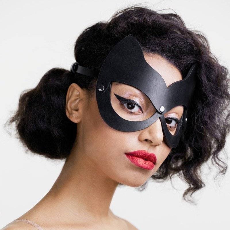 Cea sexy festa carnaval de olhos vendados feminino glamour máscara cosplay máscaras de halloween vestir-se arnês de couro masquerade capa máscaras de olho