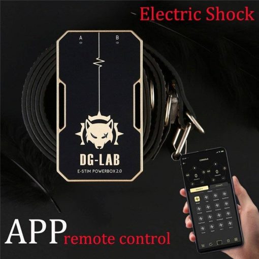 DG-LAB Eletro Choque Power Box Controle Por App Plug anal BDSM Jogos Adultos Eletroestimulação