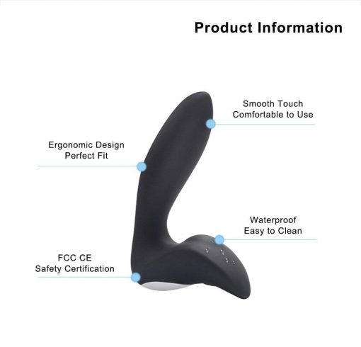 Estimulador de Próstata Massageador Prostático com Controle Inserção Plug anal Estimulador de Próstata Vibradores