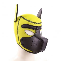 Máscara de Cachorro Puyppy Hood Pet Play em Neoprene Personalizado BDSM Bondage Coleira Máscara Pet Play Jogos Adultos