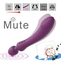 Vibrador Duplo Magic Wand Varinha Massageador e Masturbador Vibradores