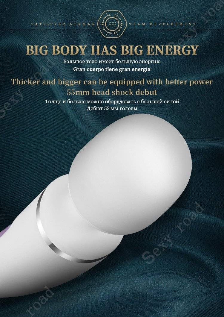 Satisfyer wand-er mulher grande varinha mágica 10 velocidade g ponto vibrador clitóris estimulador super vibrador silicone ipx7 sexo feminino brinquedos