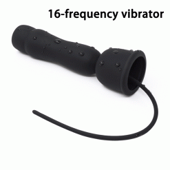 Vibrador de Silicone Uretral Para Homens 16 Frequências Vibradores Eletroestimulação