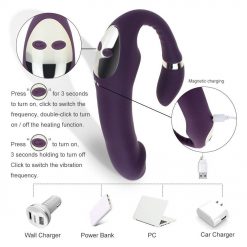 Vibrador Feminino Duplo Strapless Swing Pegging Inserção Jogos Adultos Vibradores