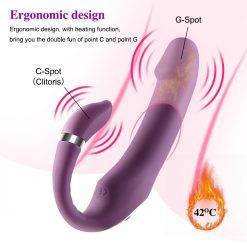 Vibrador Feminino Duplo Strapless Swing Pegging Inserção Jogos Adultos Vibradores