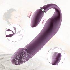 Vibrador Feminino Duplo Strapless Swing Pegging Inserção Jogos Adultos Vibradores