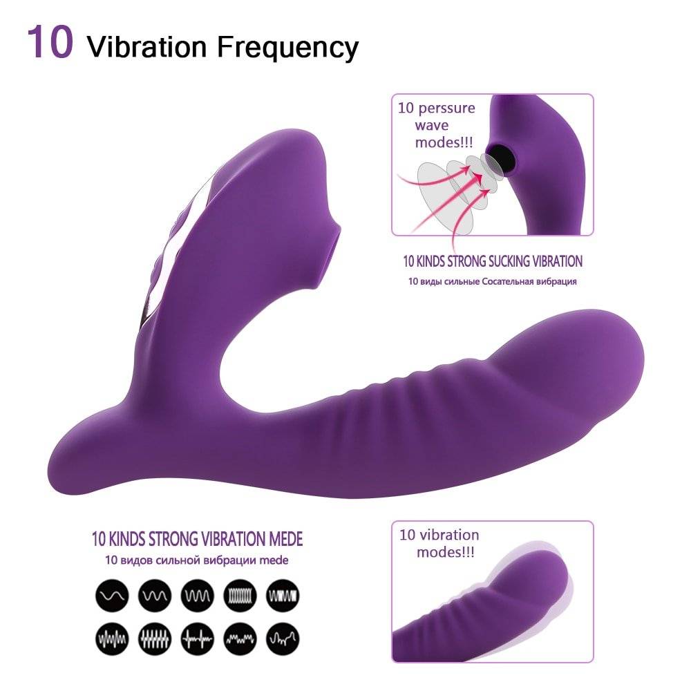 Brinquedos eróticos eróticos do sexo da masturbação fêmea da estimulação do clitóris da sução do sexo de vibração 10 velocidade da vagina