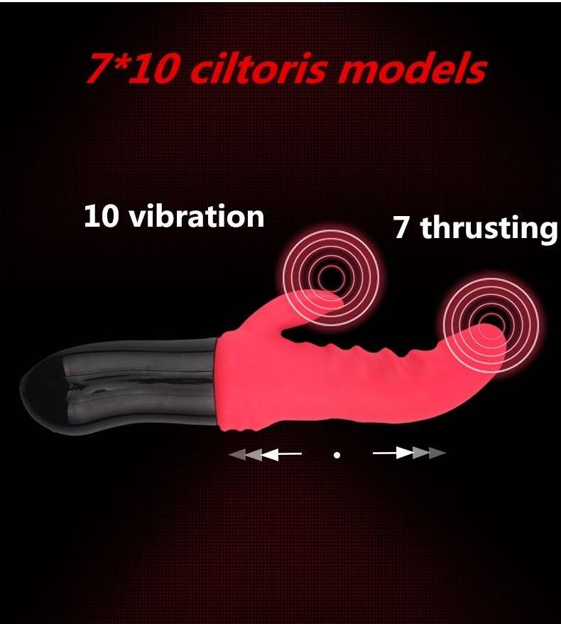 Brinquedos sexuais para a mulher 10 frequência vibração empurrando vibrador varinha mágica g-ponto clitóris estimulador duplo motores vibradores de coelho