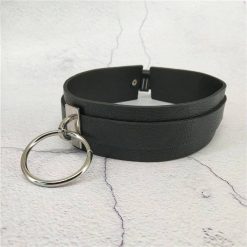 Choker Feminino Gargantilha Estilo Coleira de Couro Vestuário Coleira