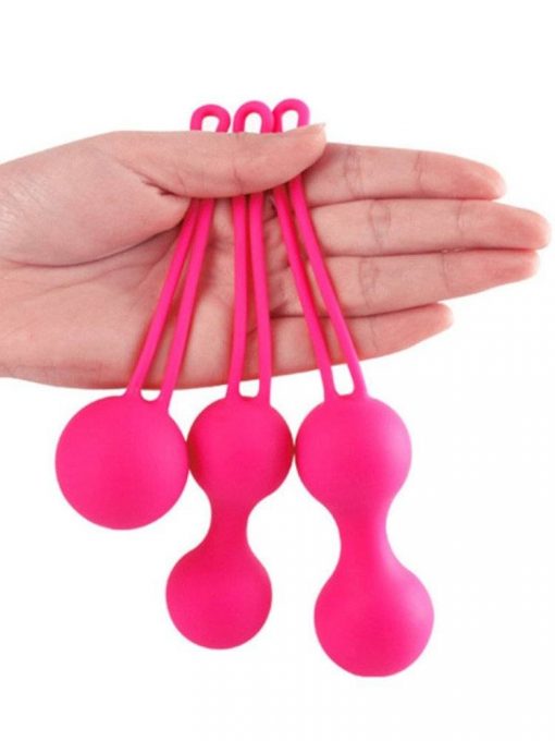 Pompoarismo Bolinhas Tailandesas Exercício Vaginal Kegel Ball Kit 3 Peças Inserção Pompoarismo