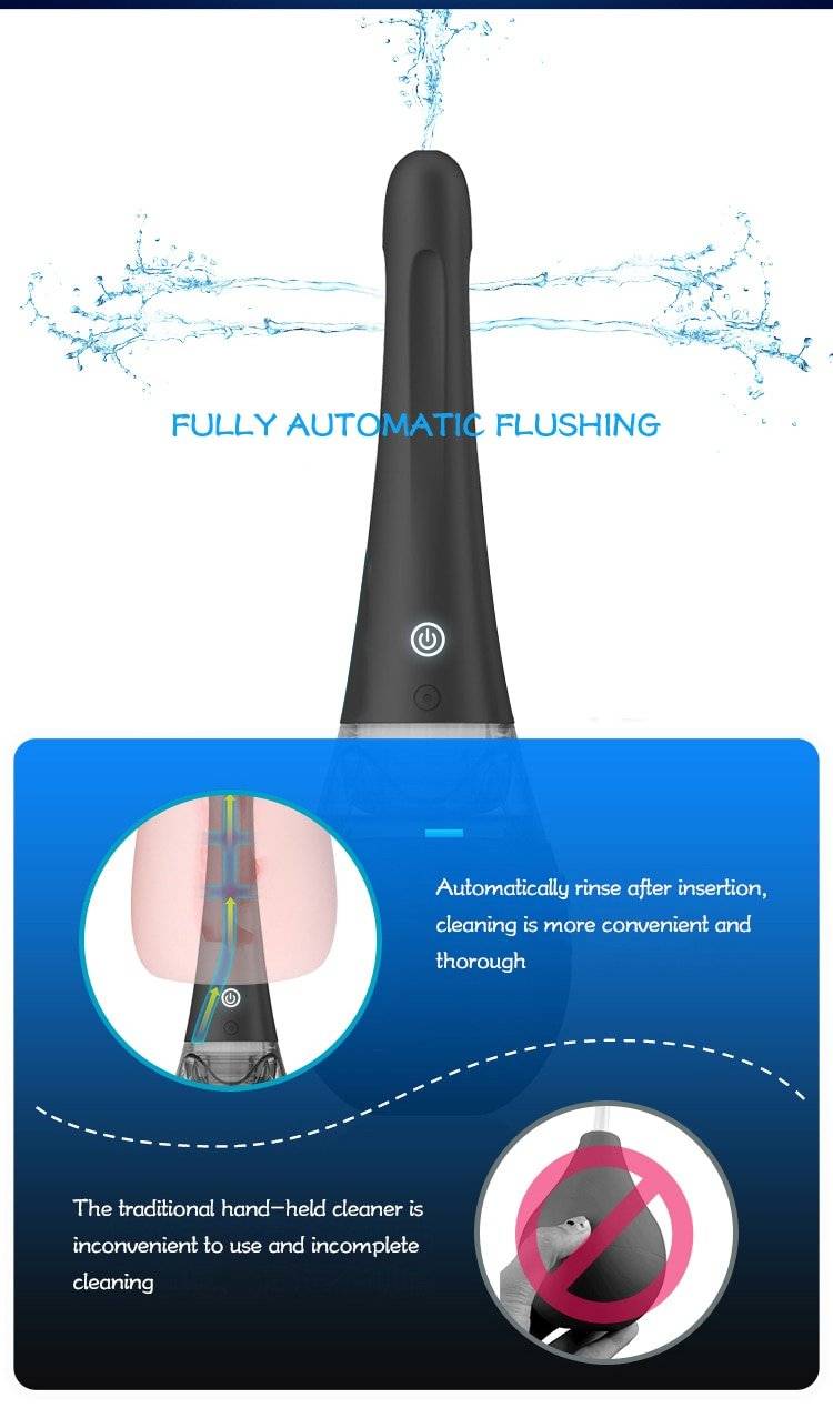 Anal cleaner três modos de limpeza de spray de água automático ânus e vagina gay anal limpeza sex shop anal plug