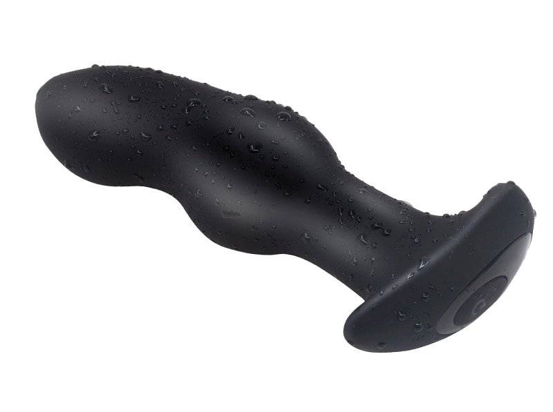 Vibração anal plug vibro rotação contas sem fio butt plugues massagem de próstata silicone vibrador para ânus vibrando brinquedos sexuais