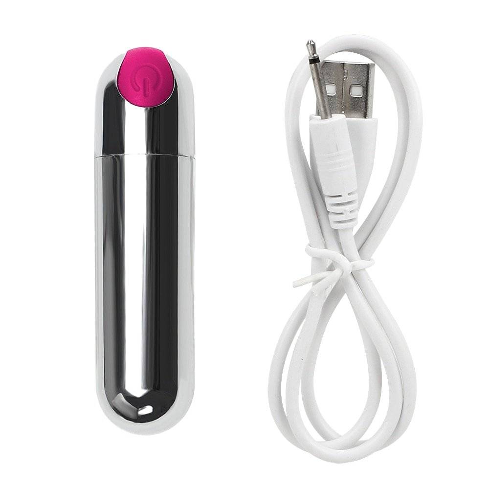 Vibrador ikoky com 10 velocidades com mini, mini brinquedo sexual para ponto g feminino, massageador com forte vibração carregador usb usb