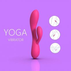 Vibrador Feminino Rabbit Yoga Super Flexível em Silicone Sex Play Vibradores