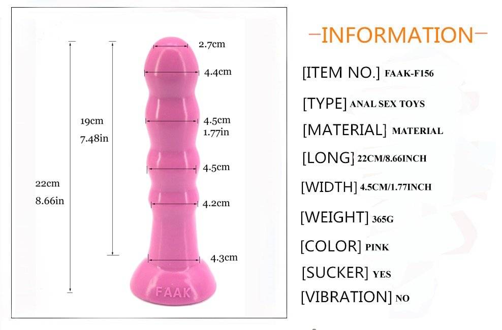 Faak longa grânulos anal dildo com ventosa bola butt plug forma pirulito anal rolha barra adulto produtos brinquedos do sexo masturbador