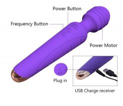 Faak silicone av varinha vibrador sexo tibetano brinquedos para adultos vibratório g ponto masturbador feminino massagem corporal clitóris estimular Vibradores