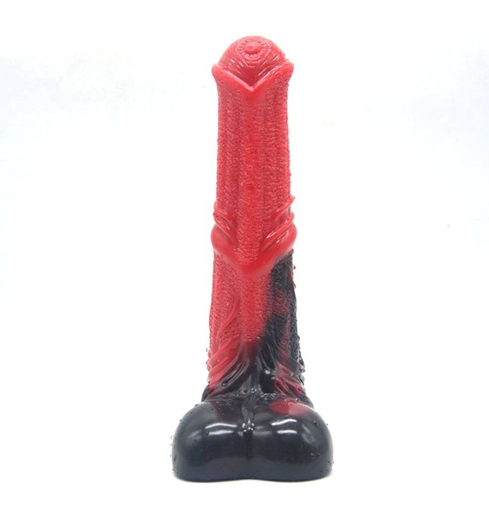 Pênis de Cavalo Dildo Horse Pet Play Grosso com Bolas 25 cm