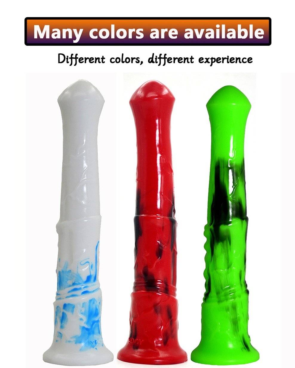 Faak animal cavalo pênis silicone longo realista vibrador colorido vermelho e preto otário galo anal brinquedos sexuais para homens mulheres casais