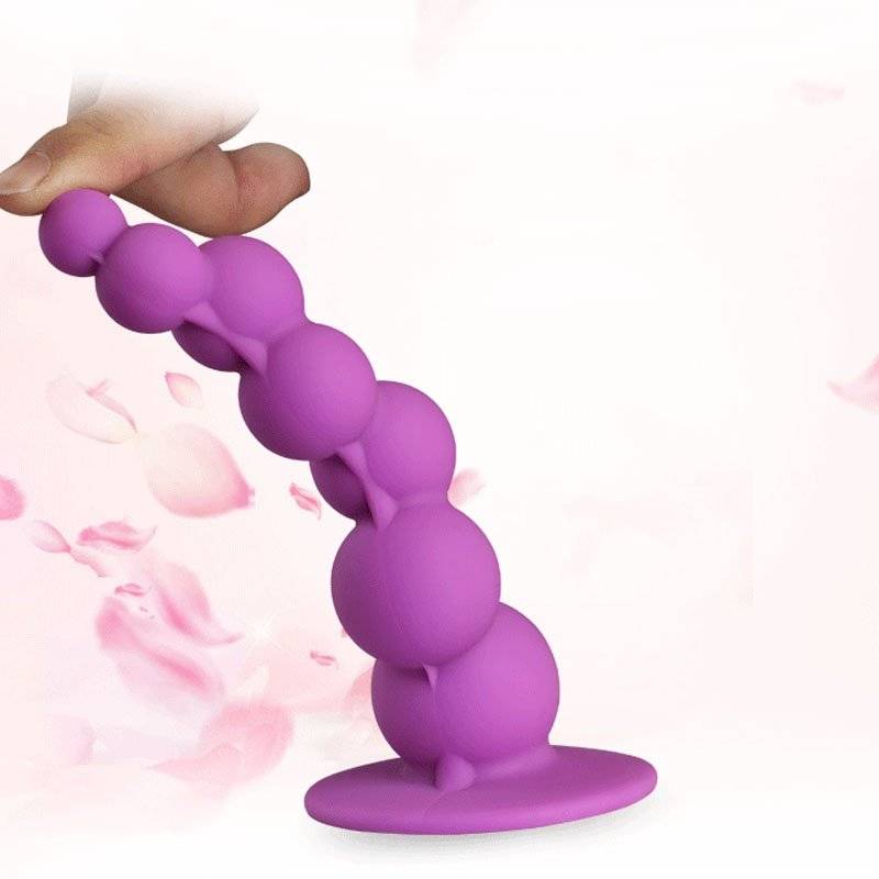 Masturbação anal dildo butt plug brinquedos sexuais para adultos homens mulheres gay silicone anal grânulos vaginal g-ponto estimulador quintal contas