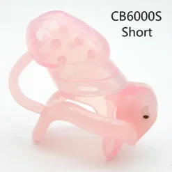 Gaiola de castidade rosa de silicone modelo CB6000S small