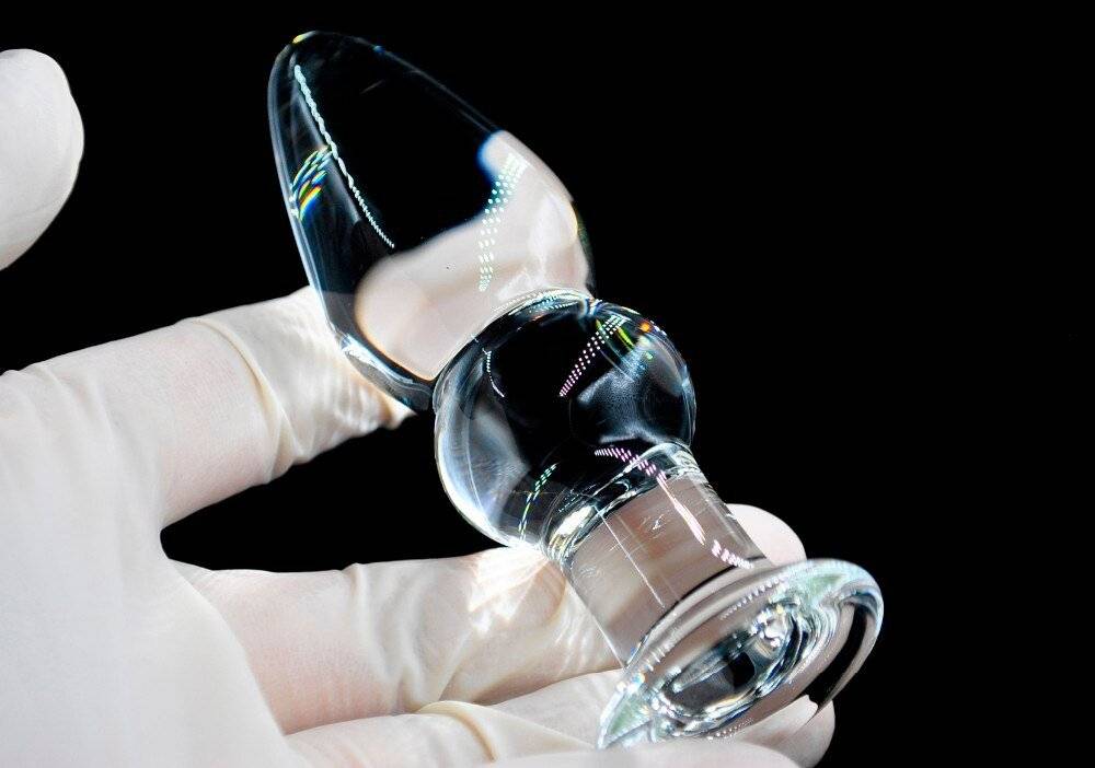 32mm pyrex vidro butt plug anal vibrador de cristal ânus grânulo falso pênis pênis masturbação sexo masculino adulto brinquedo para mulher gay
