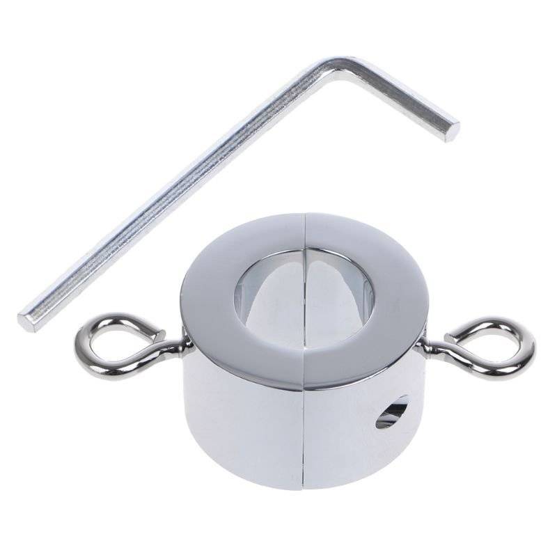 Bloqueio magnético metal escroto pingente bola maca peso anel de retenção de aço inoxidável brinquedos de prazer para homem Bloqueio magnético metal escroto pingente bola maca peso anel de retenção de aço inoxidável brinquedos de prazer para homem