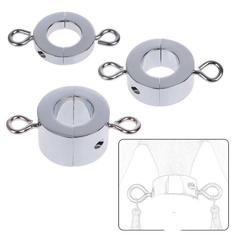 Bloqueio magnético metal escroto pingente bola maca peso anel de retenção de aço inoxidável brinquedos de prazer para homem Bloqueio magnético metal escroto pingente bola maca peso anel de retenção de aço inoxidável brinquedos de prazer para homem
