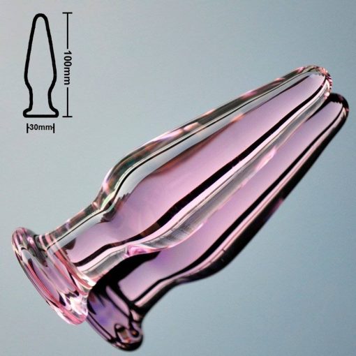 Butt Plug de Vidro Small Tipo Cristal Inserção Inserção Plug anal Vidro