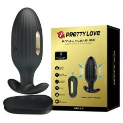 Controle remoto sem fio elétrico choque anal plug masculino massageador de próstata gay grande plugue de bunda vibrador brinquedo do sexo para o sexo masculino produto Inserção Plug anal