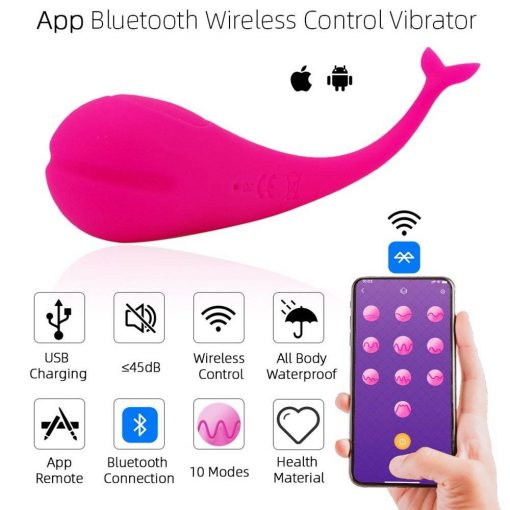 Feminino 10 frequência silicone vibrador app bluetooth controle remoto sem fio vibração ovo g-ponto buceta lambendo massagem brinquedos sexuais Vibradores