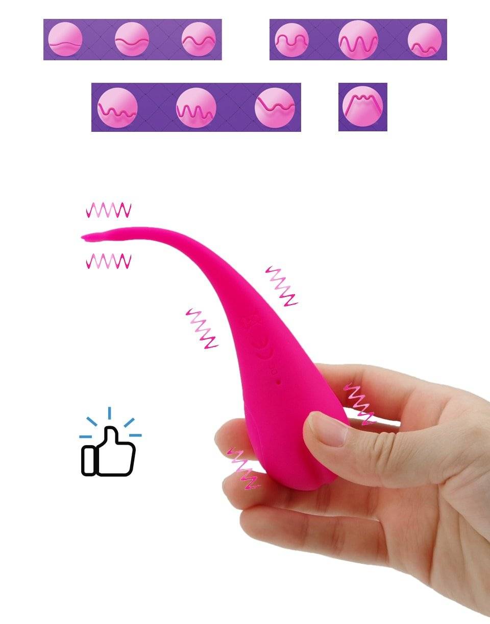 Feminino 10 frequência silicone vibrador app bluetooth controle remoto sem fio vibração ovo g-ponto buceta lambendo massagem brinquedos sexuais