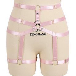 Liga Feminina Pink Cinta Garter Belt Waist Strap Vestuário