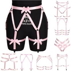 Liga Feminina Pink Cinta Garter Belt Waist Strap Vestuário