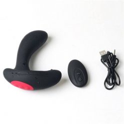 Plugue vibrador anal inflável, plug anal de controle remoto sem fio com vibrador para expansão anal, brinquedo sexual para homens Inserção Plug anal