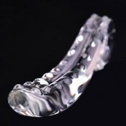 Preto Lobo Pirex Vibrador de Vidro Crystal Clear Penis Caralho Butt Plug Anal Lesbian Adultos Brinquedos Do Sexo para Mulheres Gay Masturbação Feminino Inserção