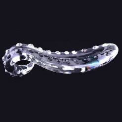 Preto Lobo Pirex Vibrador de Vidro Crystal Clear Penis Caralho Butt Plug Anal Lesbian Adultos Brinquedos Do Sexo para Mulheres Gay Masturbação Feminino Inserção