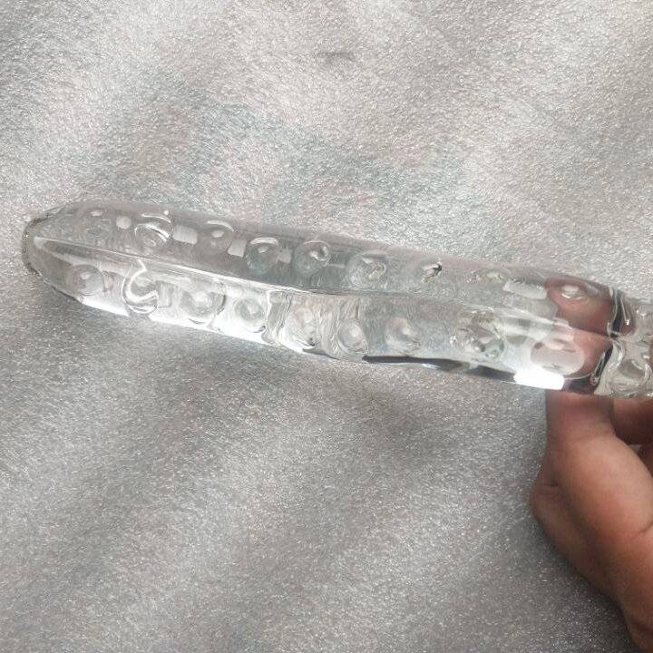 Preto Lobo Pirex Vibrador de Vidro Crystal Clear Penis Caralho Butt Plug Anal Lesbian Adultos Brinquedos Do Sexo para Mulheres Gay Masturbação Feminino