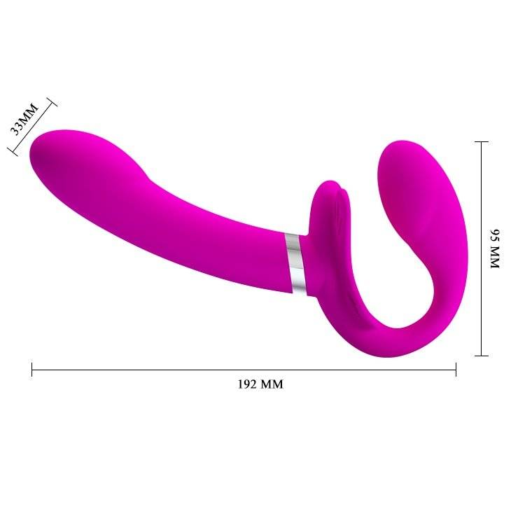 Novo duplo vibratório g-spot clitóris vibradores usar strapless strapon dildo anal plug sexo brinquedos para mulheres casais lésbicas