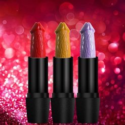 Batom Forma de Pênis Matte Longa Duração Sexy Lips Vestuário Jogos Adultos